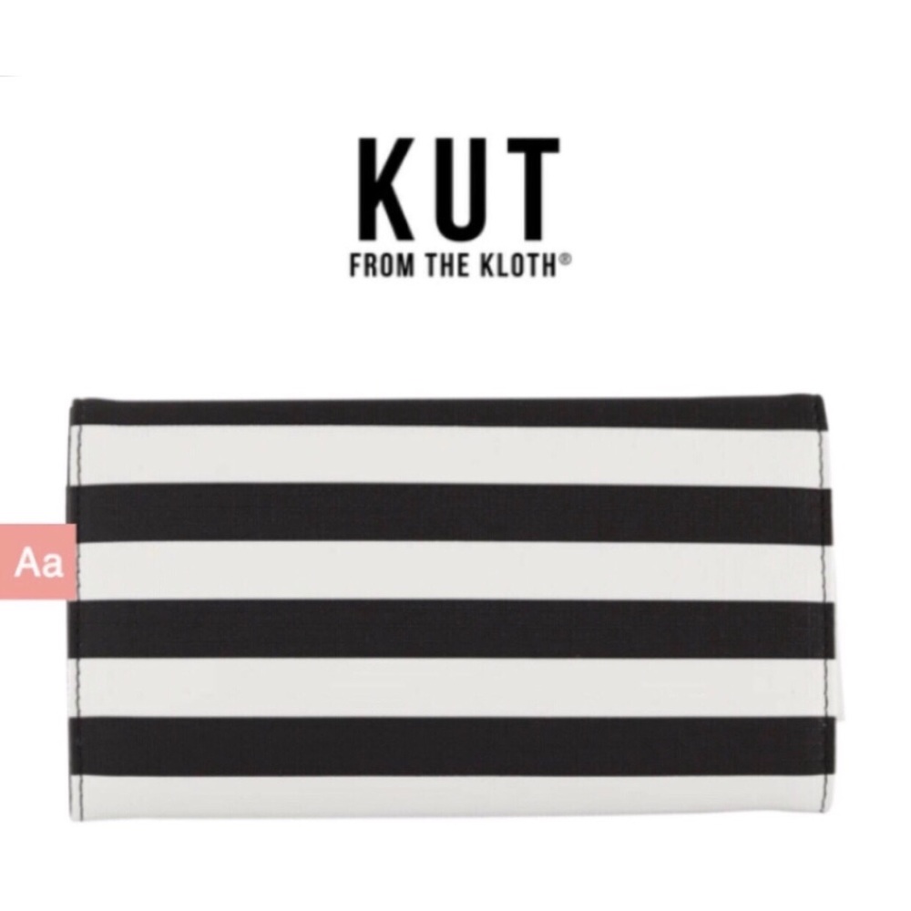 Kut From The Kloth Striped Vegan Leather Wallet